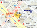スーパーホテル博多近辺マップ