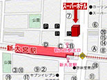 スーパーホテル奈良・新大宮駅前近辺マップ
