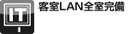 客室LAN全室設備