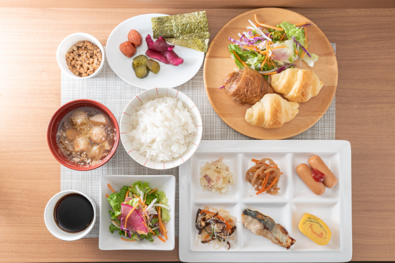 スーパーホテル山形駅西口天然温泉の身体がよろこぶ朝食ビュッフェ