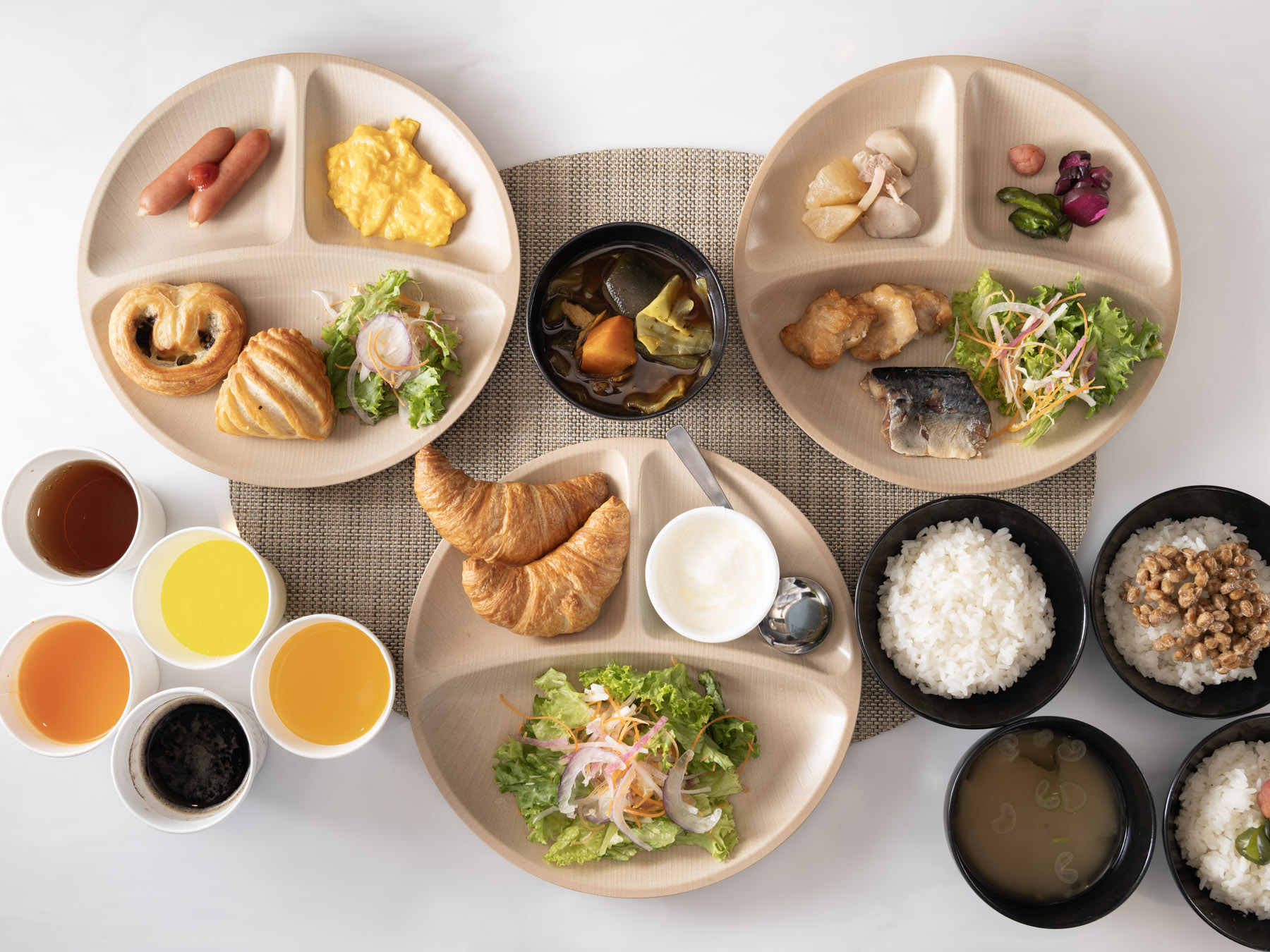 スーパーホテル旭川の身体がよろこぶ朝食ビュッフェ