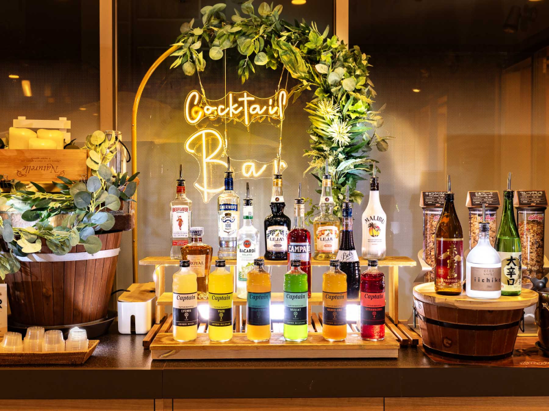 スーパーホテルPremier赤坂の自分好みにたのしめるウェルカムバー