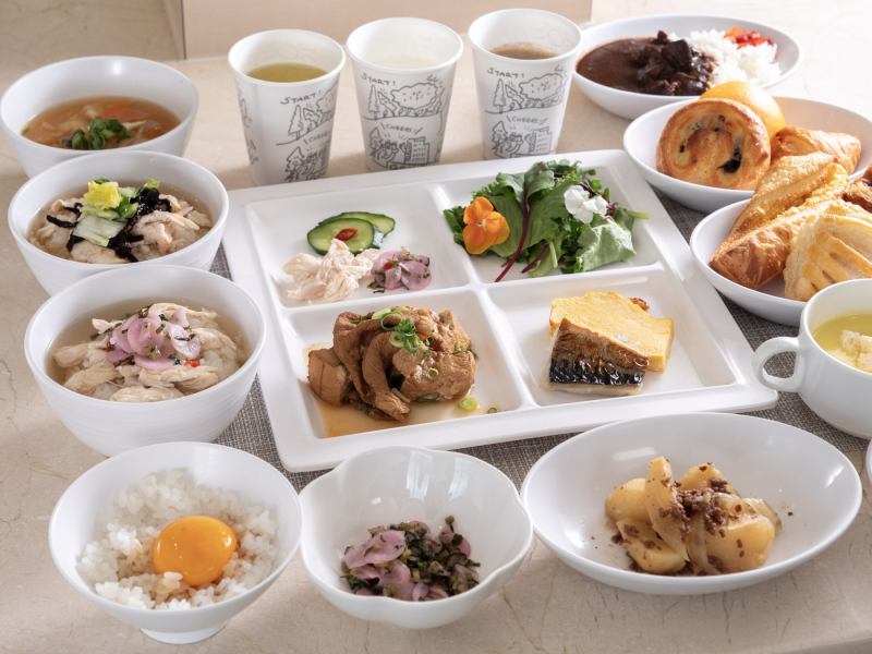 スーパーホテル滋賀・草津国道1号沿の身体がよろこぶ朝食ビュッフェ