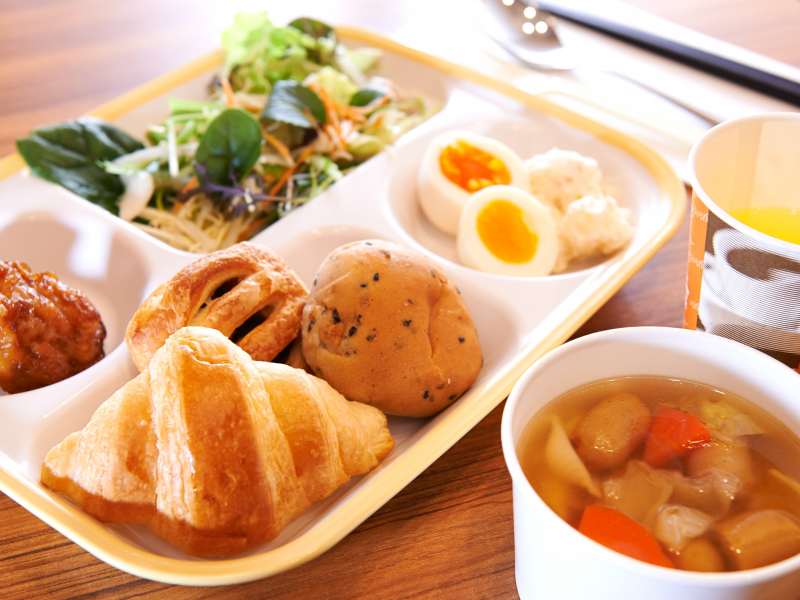 スーパーホテルJR上野入谷口の身体がよろこぶ朝食ビュッフェ