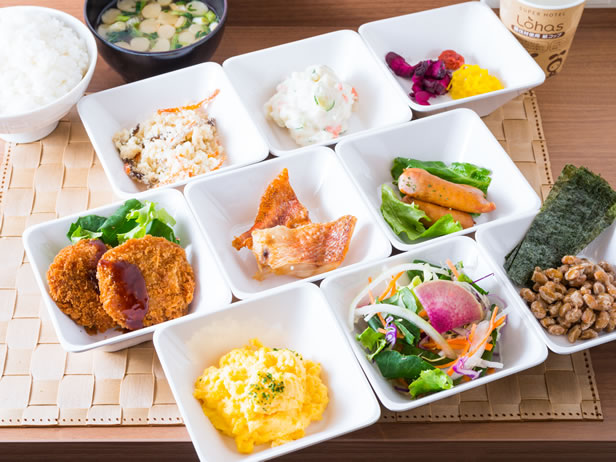 スーパーホテル福島・いわきの身体がよろこぶ朝食ビュッフェ