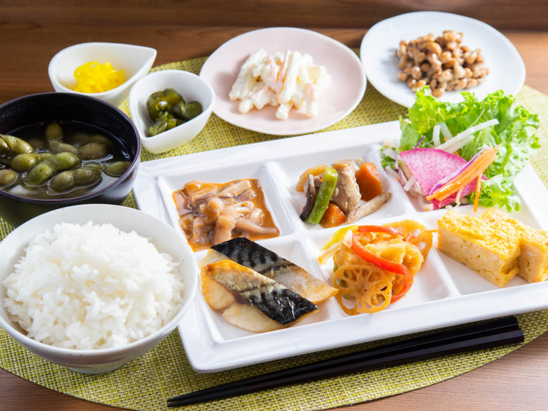 スーパーホテル山形・鶴岡の身体がよろこぶ朝食ビュッフェ