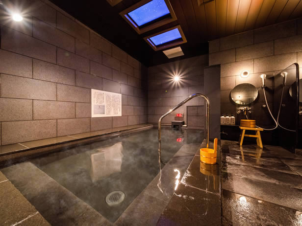 スーパーホテルPremier秋葉原の疲れをいやす天然温泉「奥湯河原の湯」