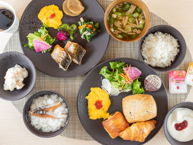 スーパーホテル越前・武生の身体がよろこぶ朝食ビュッフェ