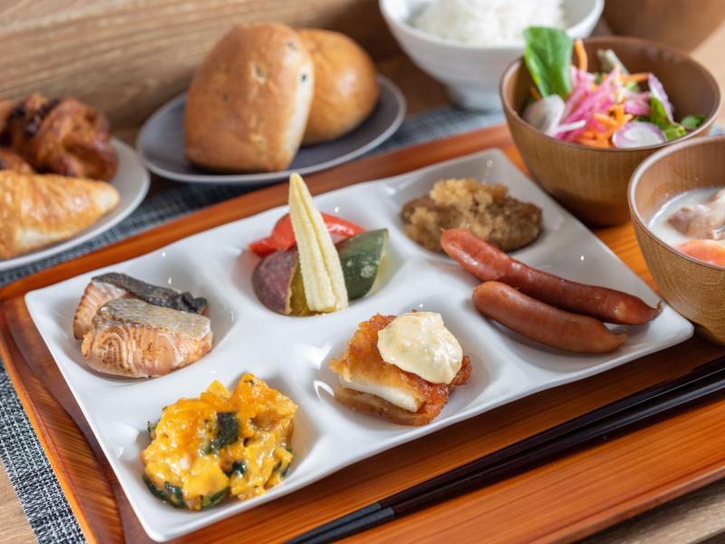 スーパーホテルPremier宮崎一番街の身体がよろこぶ朝食ビュッフェ