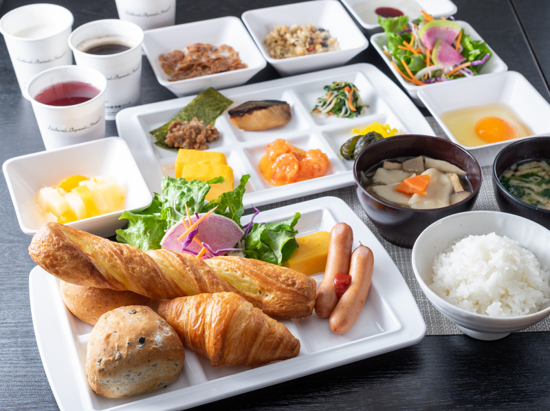 スーパーホテル矢巾駅東口の身体がよろこぶ朝食ビュッフェ