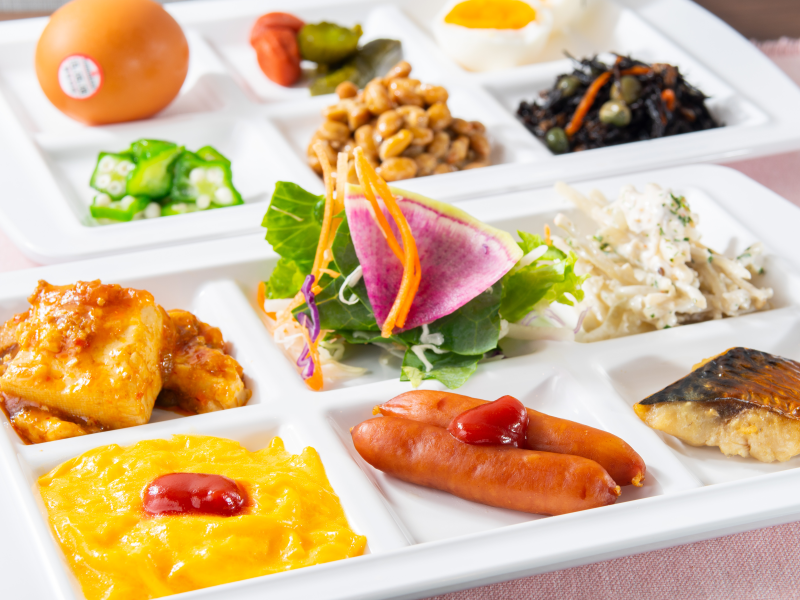 スーパーホテル新横浜の身体がよろこぶ朝食ビュッフェ