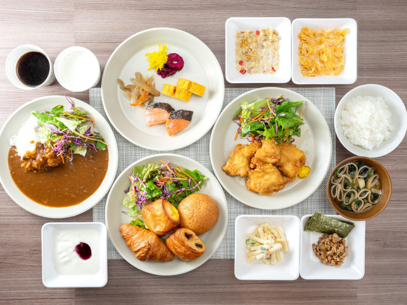 天然温泉 鉄輪の湯 スーパーホテル別府駅前の身体がよろこぶ朝食ビュッフェ