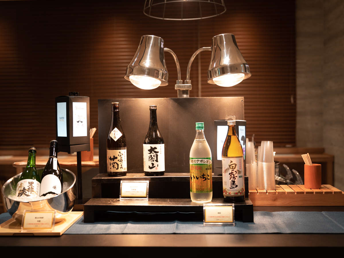 天然温泉 東風の湯 スーパーホテル富山・射水の自分好みにたのしめるウェルカムバー