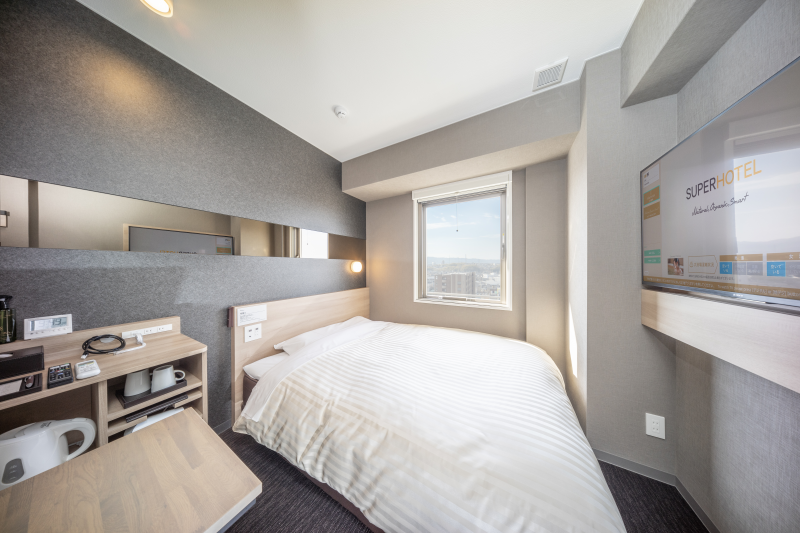 スーパーホテル関空・熊取駅前のぐっすり眠れる環境を追求した快適な客室