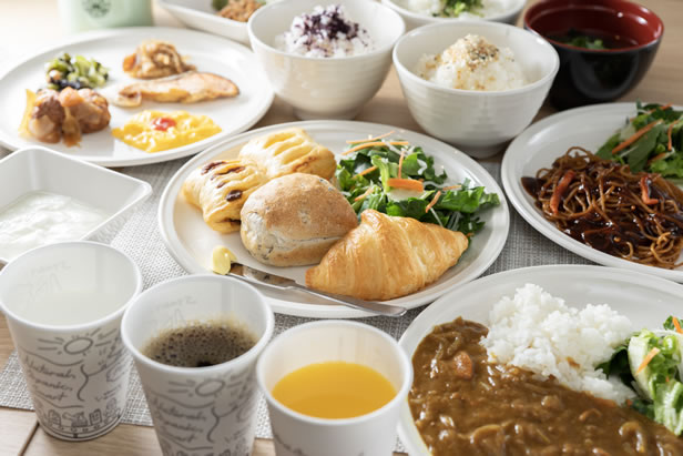 スーパーホテル広島天然温泉・薬研堀通りの身体がよろこぶ朝食ビュッフェ