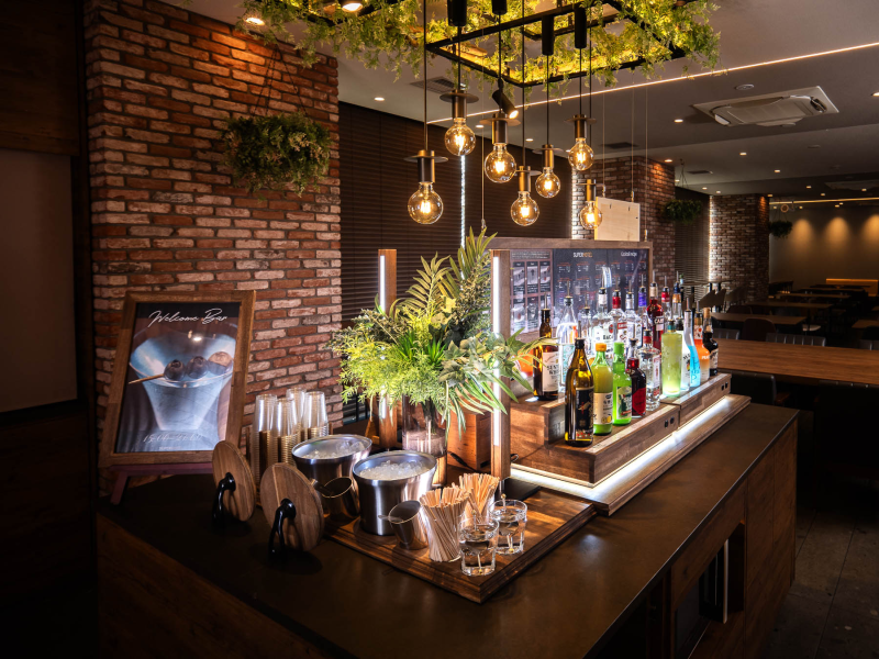 天然温泉 海道の湯 スーパーホテル今治の自分好みにたのしめるウェルカムバー