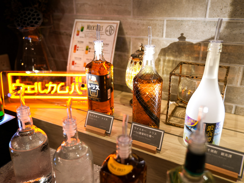 スーパーホテル宇和島駅前天然温泉の自分好みにたのしめるウェルカムバー