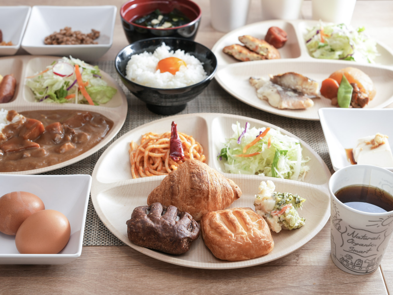 天然温泉 さくらの湯 スーパーホテルさいたま・大宮駅西口の身体がよろこぶ朝食ビュッフェ