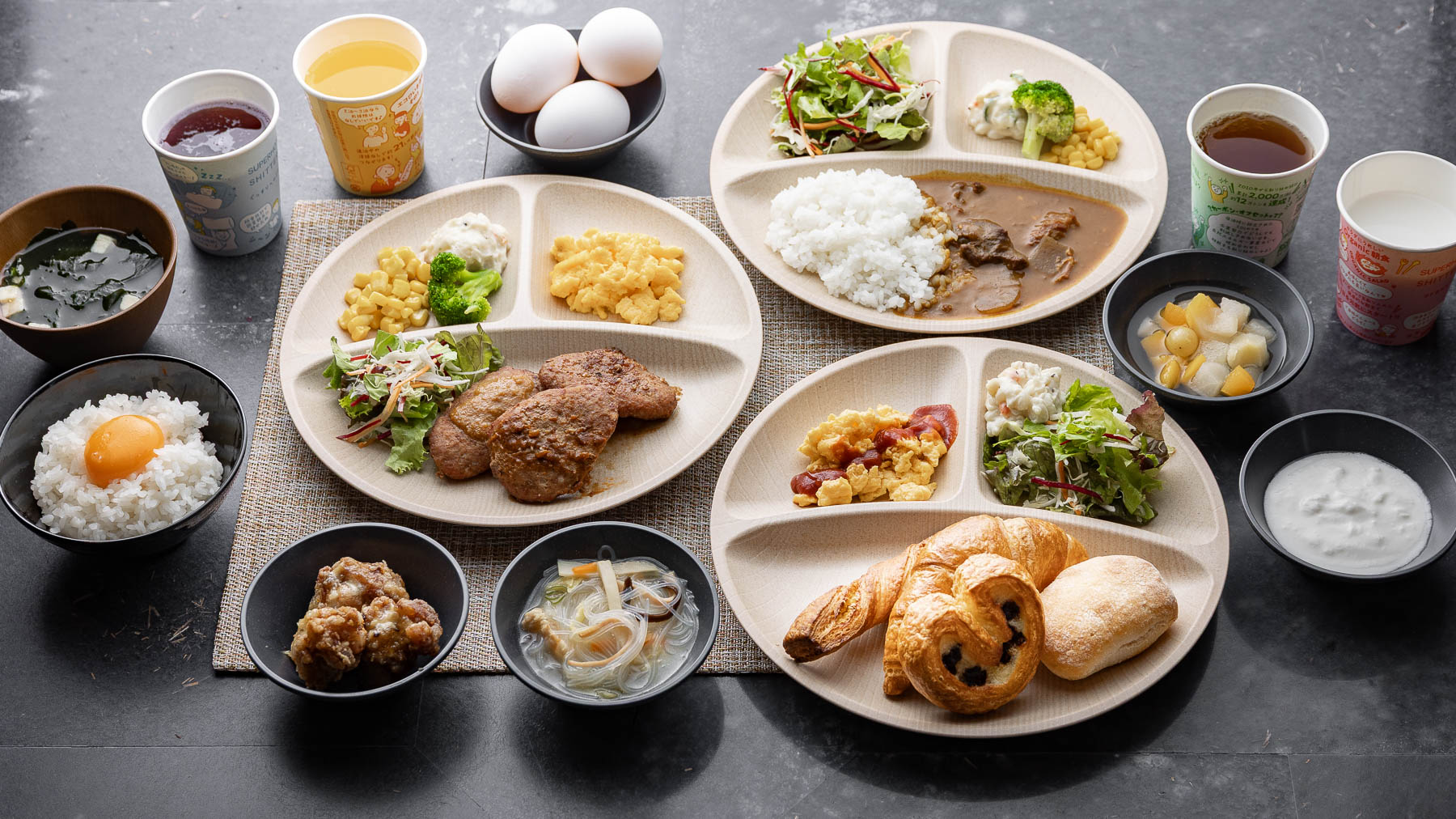 Premier千歳天然温泉の身体が喜ぶ朝食ビュッフェ