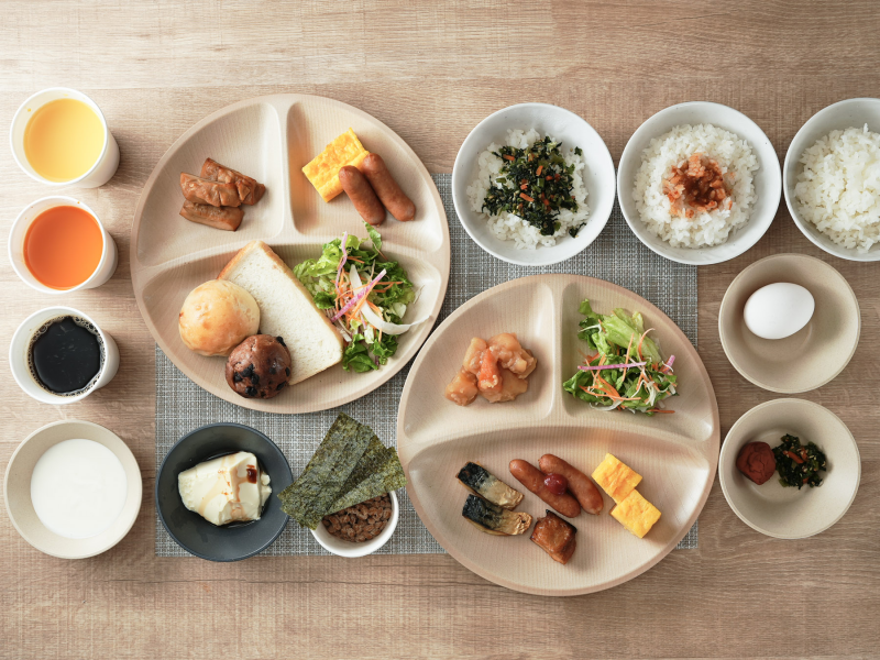 スーパーホテル新井・新潟の身体がよろこぶ朝食ビュッフェ