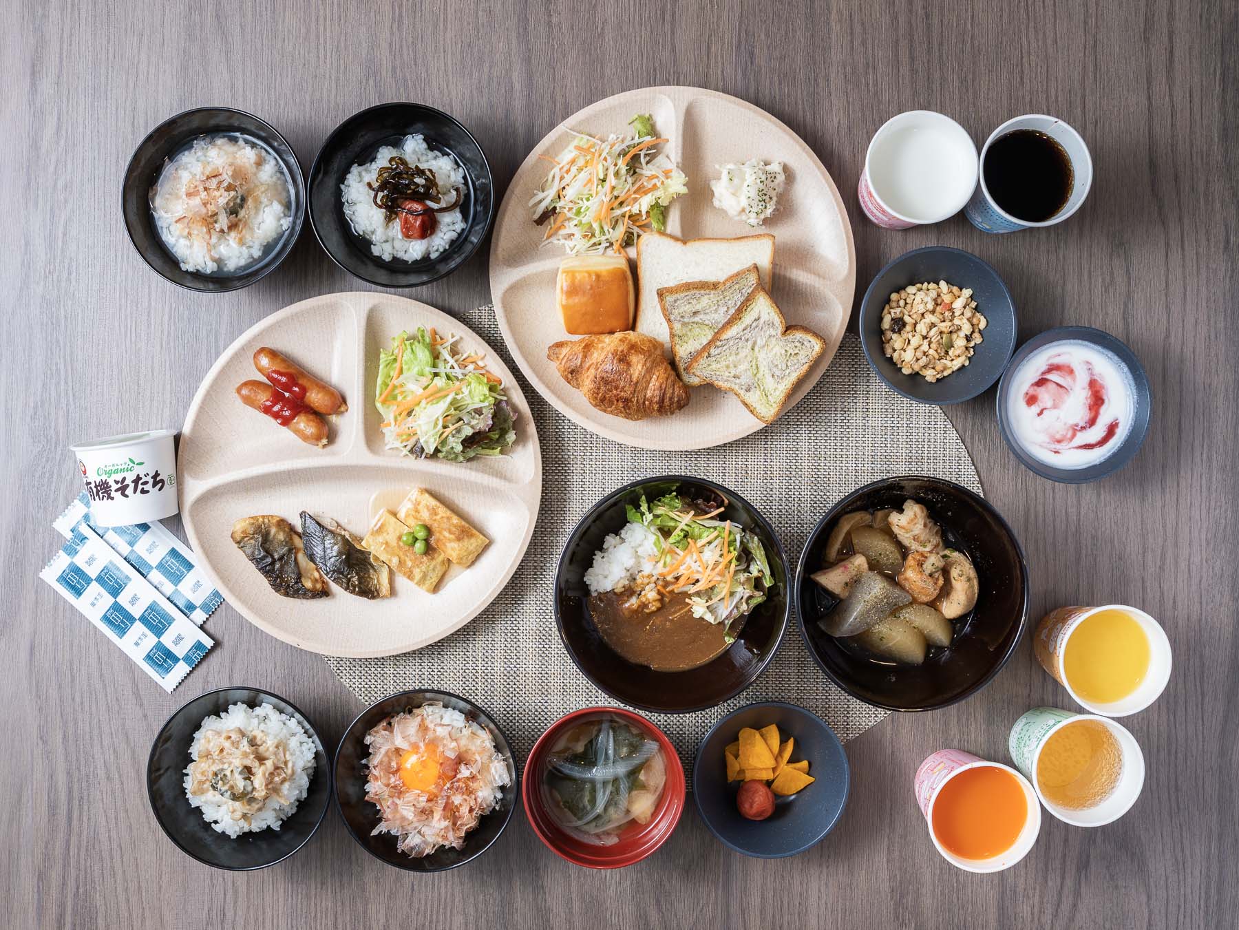 スーパーホテルＪＲ富士駅前禁煙館の身体がよろこぶ無料朝食ビュッフェ