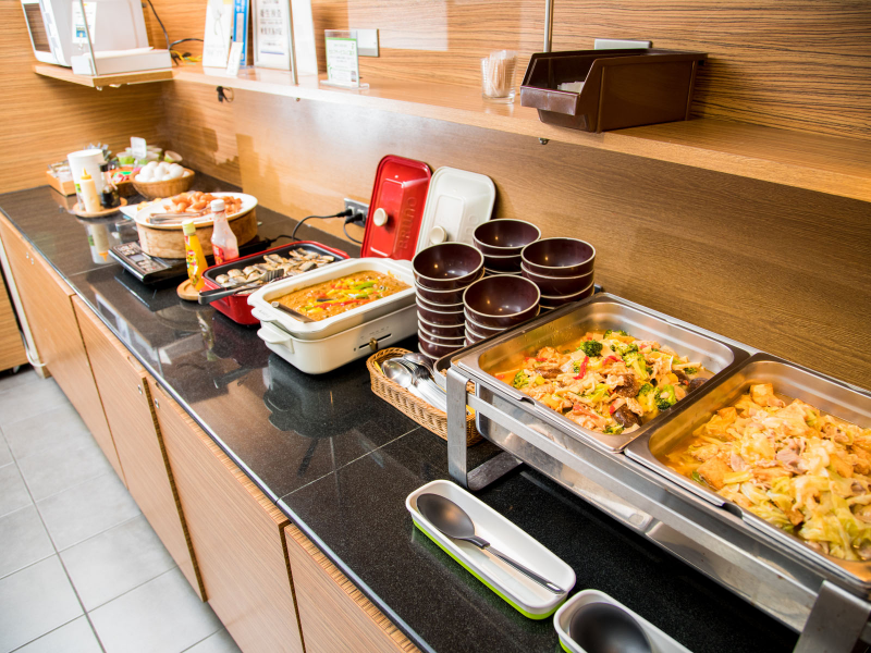 スーパーホテルJR富士駅本館の身体がよろこぶ朝食ビュッフェ