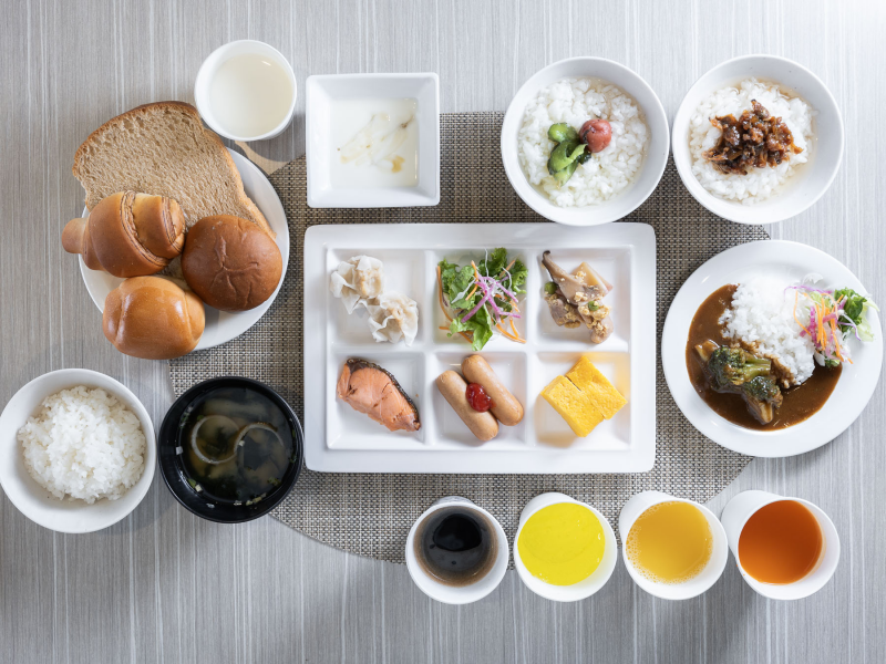 スーパーホテル四日市駅前の身体がよろこぶ朝食ビュッフェ