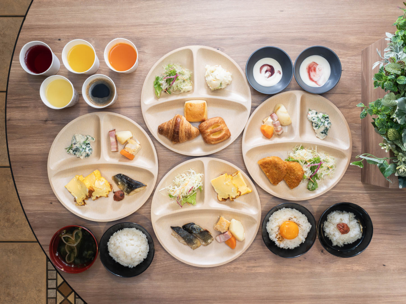 スーパーホテル大津駅前の身体がよろこぶ朝食ビュッフェ