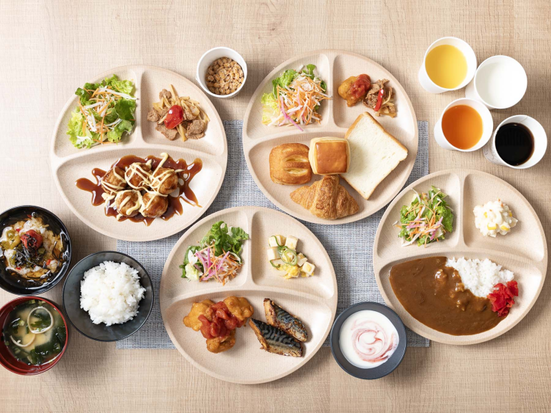 スーパーホテルJR新大阪東口の身体がよろこぶ朝食ビュッフェ
