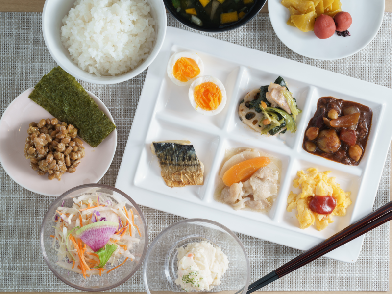 スーパーホテル御堂筋線・江坂の身体がよろこぶ朝食ビュッフェ