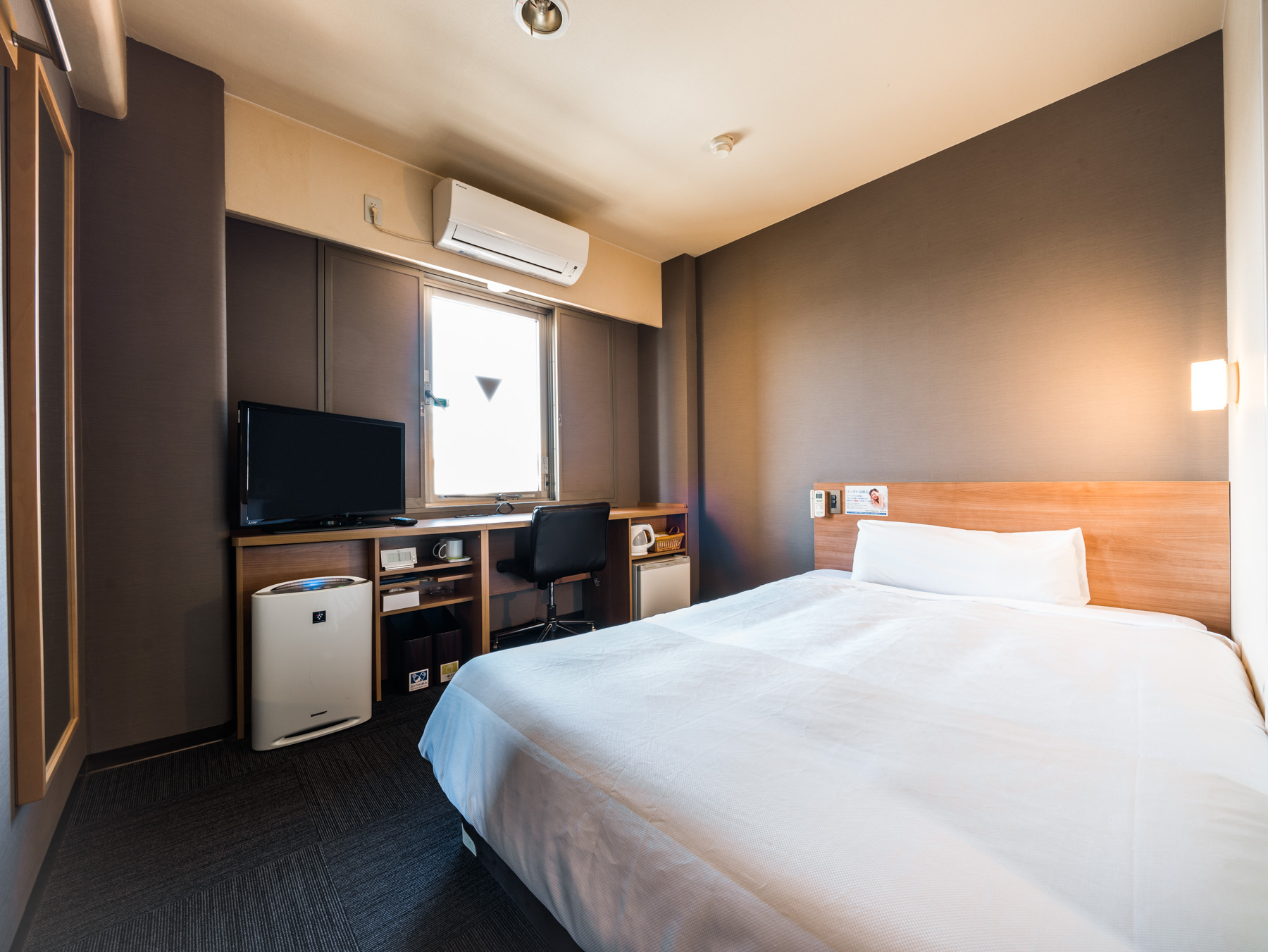 スーパーホテルInn倉敷水島のぐっすり眠れるを追求した快適な客室