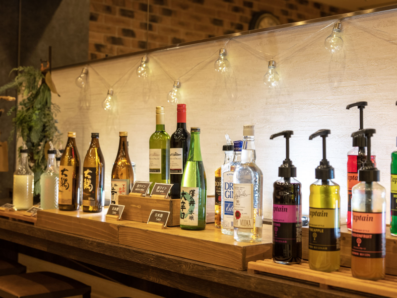 スーパーホテル東京・JR立川北口の自分好みにたのしめるウェルカムバー