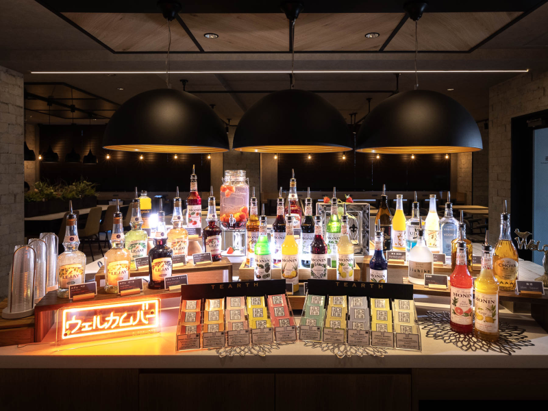 スーパーホテル八戸天然温泉の自分好みにたのしめるウェルカムバー