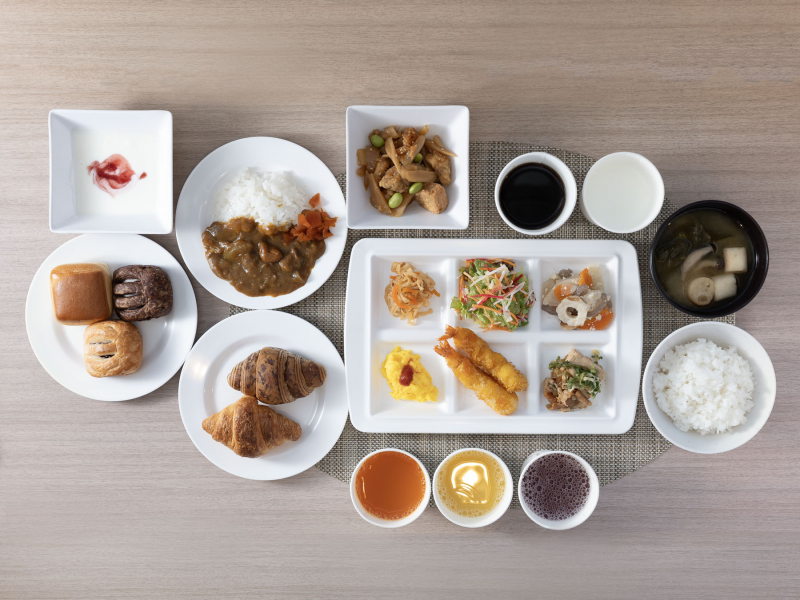 スーパーホテル防府駅前の身体がよろこぶ朝食ビュッフェ