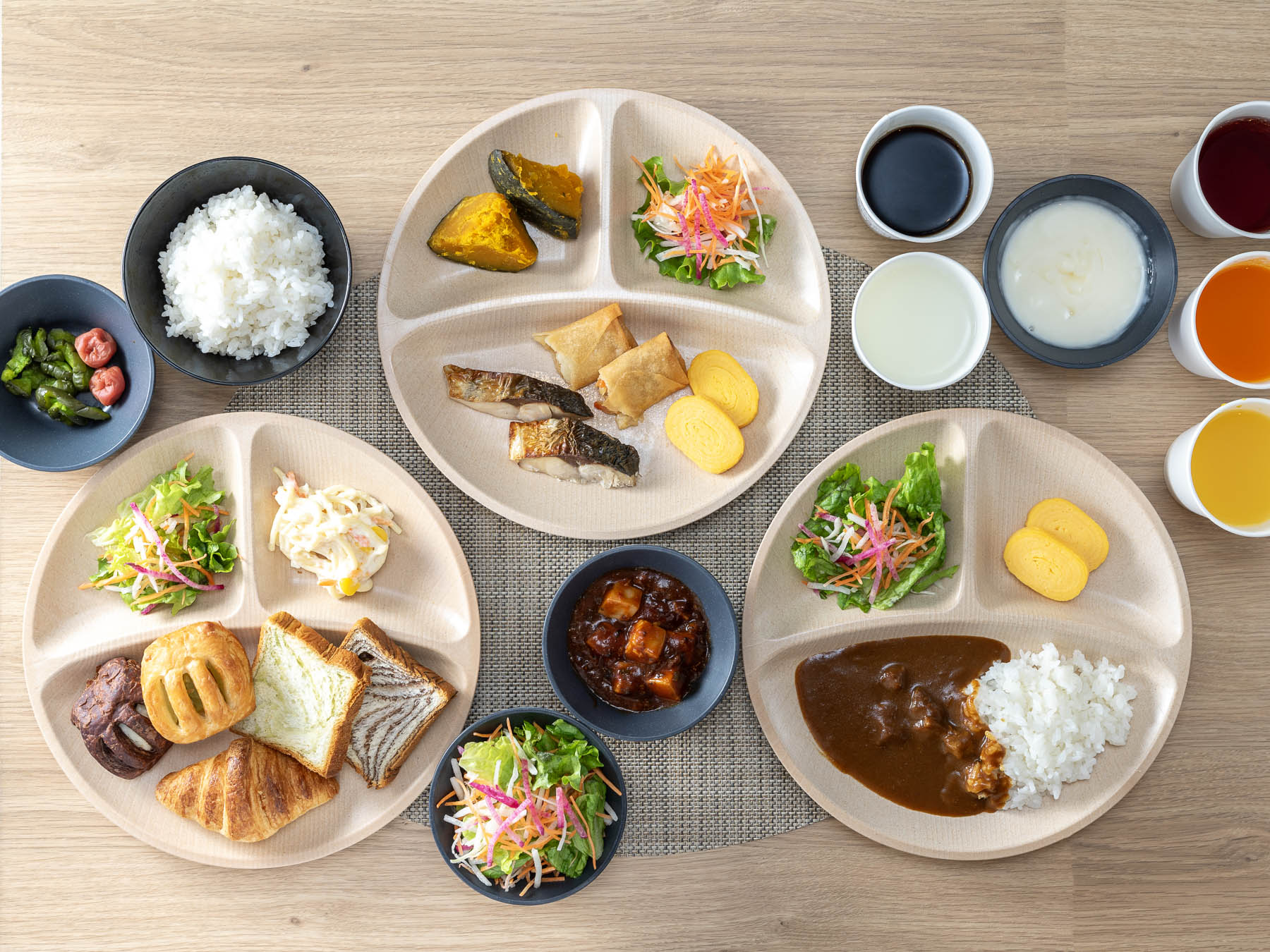 天然温泉 因幡の湯 スーパーホテル鳥取駅北口の健康朝食（無料）