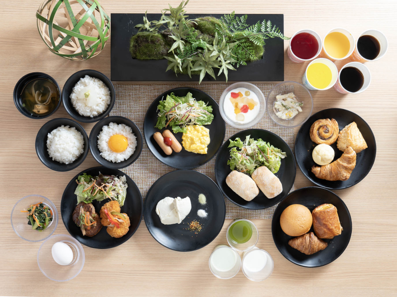 スーパーホテル京都・四条河原町の身体がよろこぶ朝食ビュッフェ