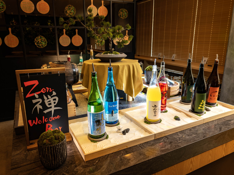 スーパーホテル京都・四条河原町の自分好みにたのしめるウェルカムバー