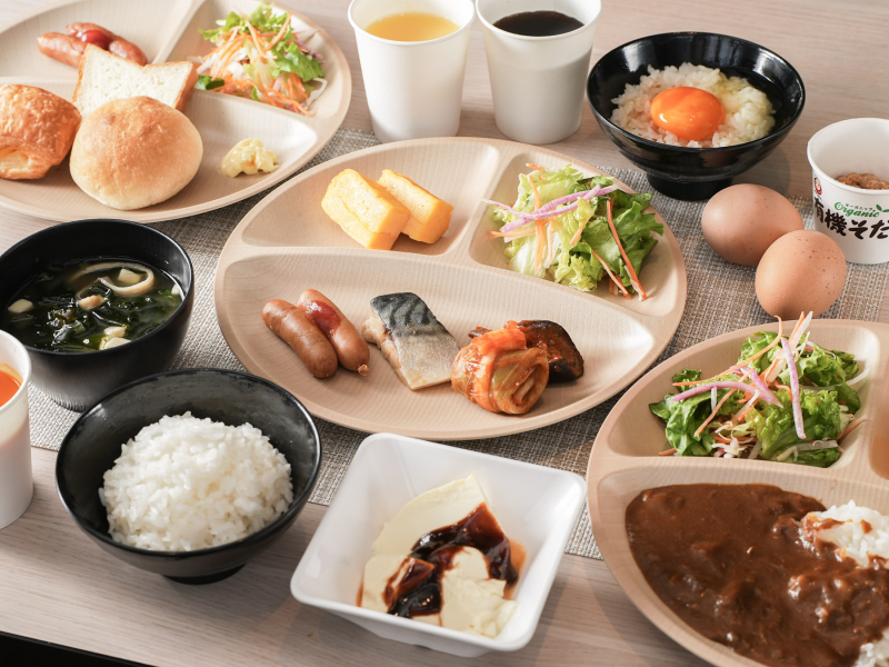 天然温泉 葵の湯 スーパーホテル岡崎の身体がよろこぶ朝食ビュッフェ