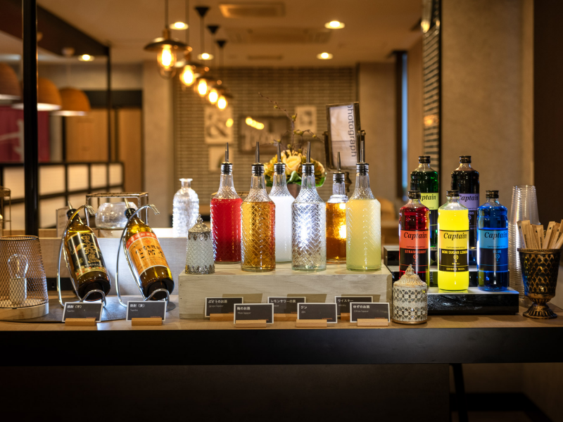 スーパーホテル小倉駅南口の自分好みにたのしめるウェルカムバー