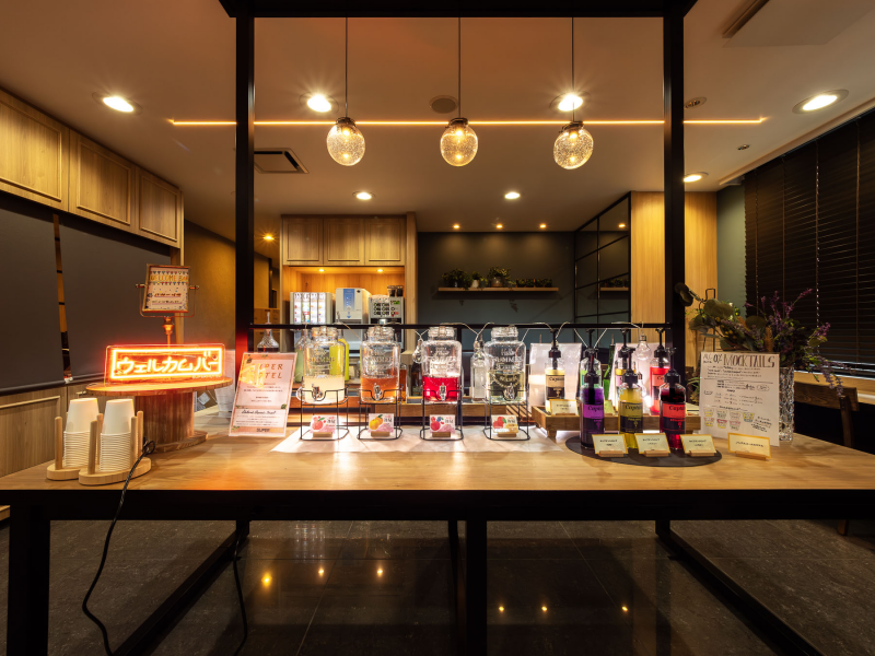 天然温泉 大山の湯 スーパーホテル米子駅前の自分好みにたのしめるウェルカムバー