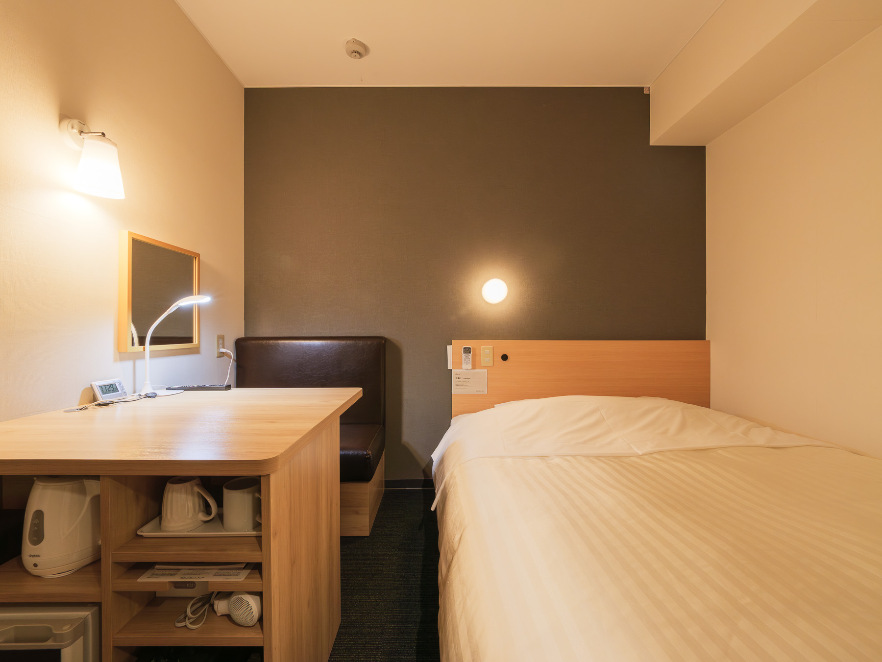 天然温泉 大山の湯 スーパーホテル米子駅前のぐっすり眠れる環境を追求した快適な客室