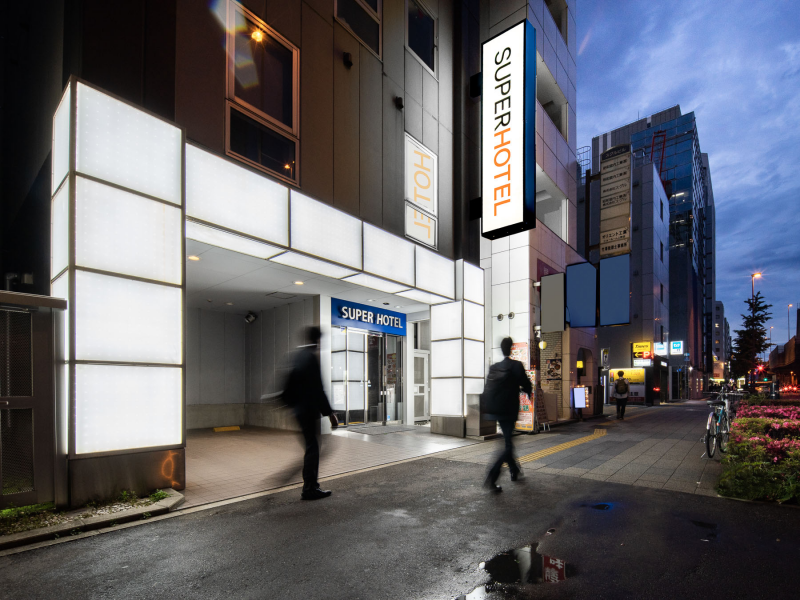 スーパーホテル上野・御徒町の仲御徒町駅から徒歩1分の好立地