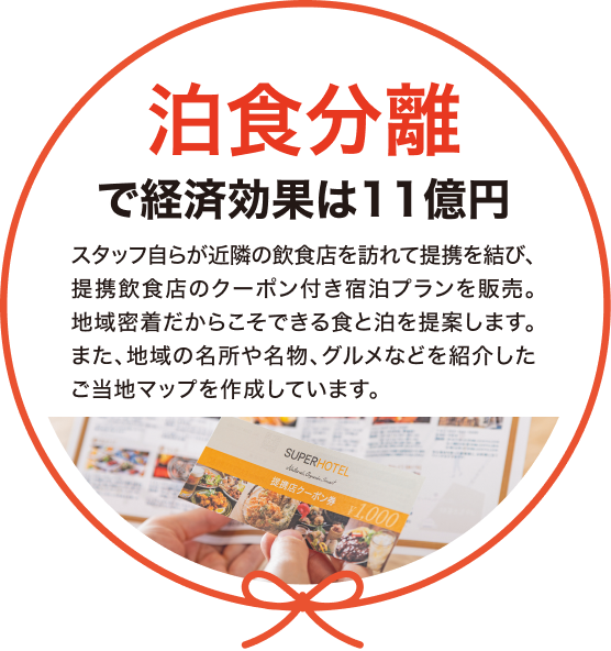 泊食分離で経済効果は11億円