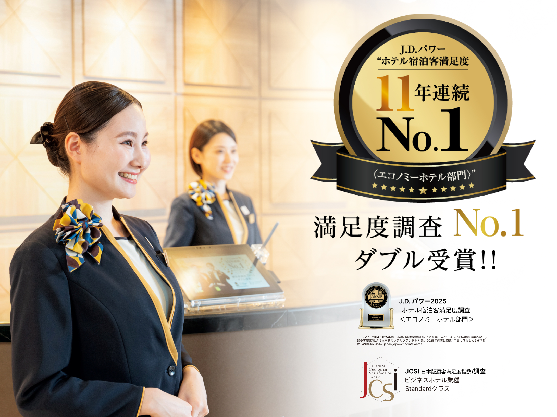 顧客満足度No.1ダブル受賞