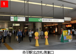 赤羽駅北改札側東口