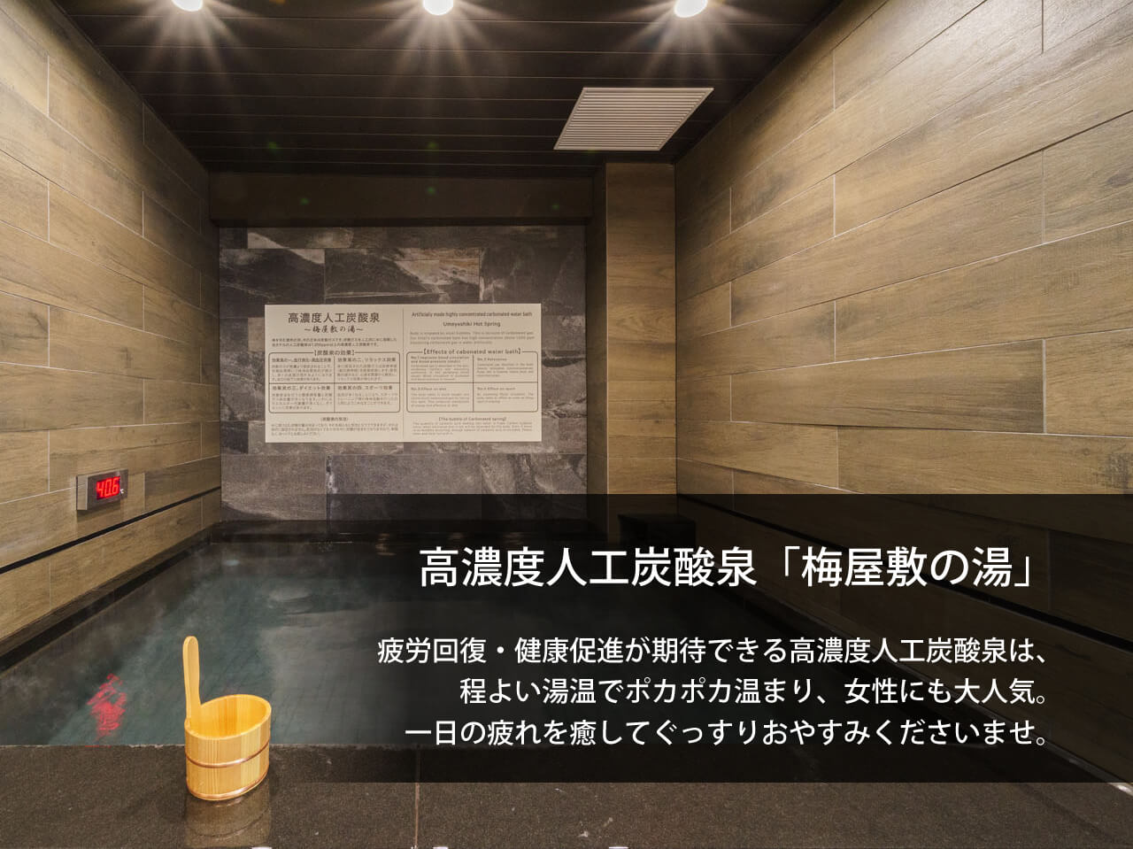 高濃度炭酸泉 梅屋敷の湯 スーパーホテル東京・JR蒲田西口